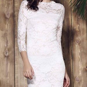 White lace dress